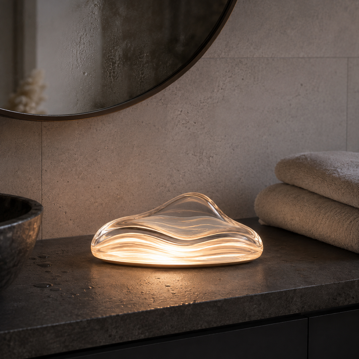 Fitnexin™ TidalGlass Low-Profile Lamp