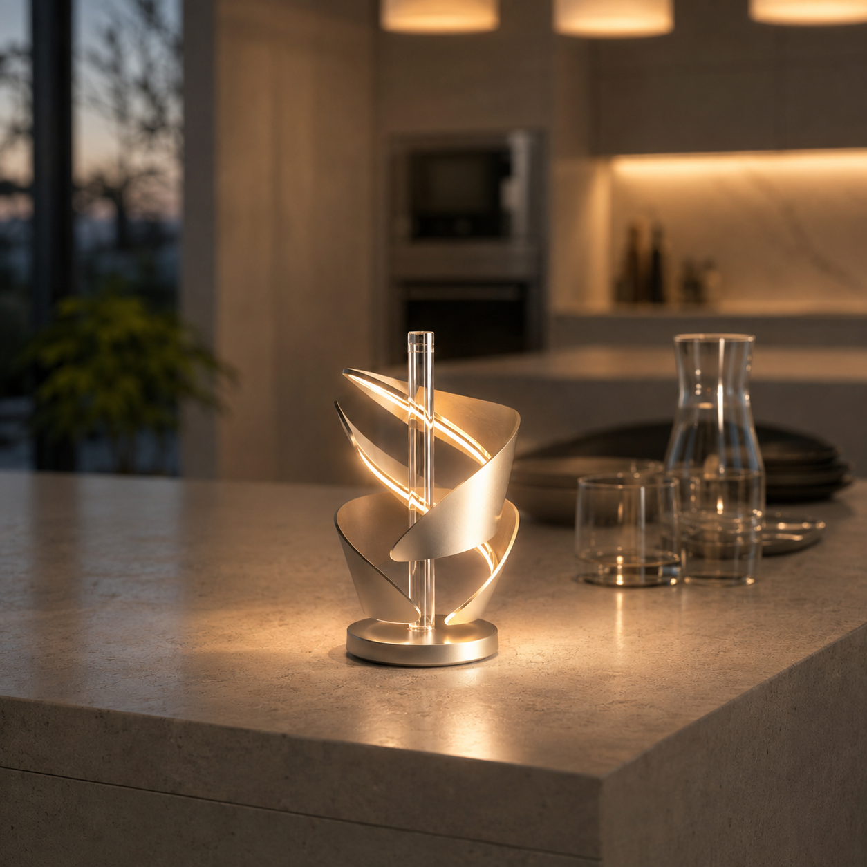 Fitnexin™ OrbitShard Kinetic Light Sculpture